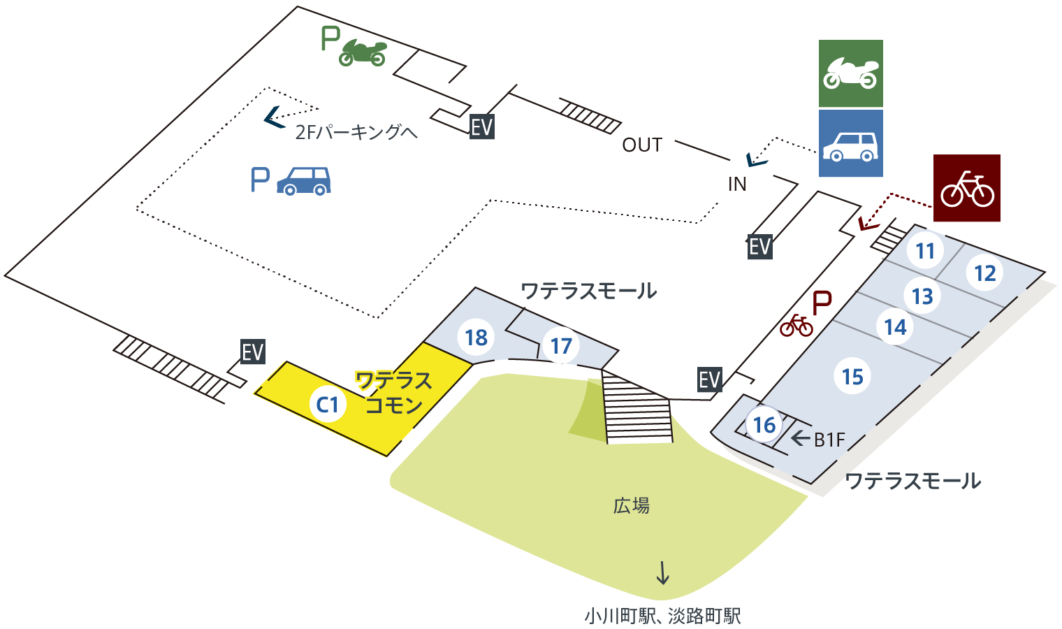 1F フロアマップ