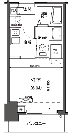 部屋の間取り図